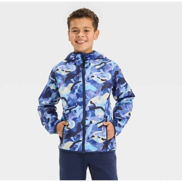 All in Motion Boys Windbreaker Jacket Size M 8 NWT - Picture 1 of 6